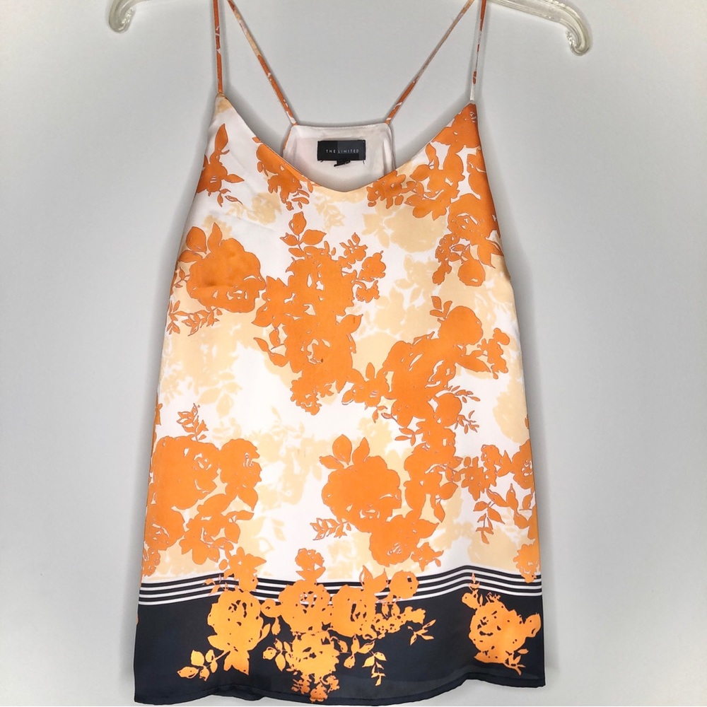 The Limited Spaghetti Strap Floral Blouse Size M